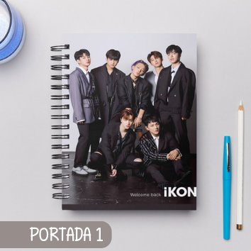 Cuaderno Grupos K Pop - IKON