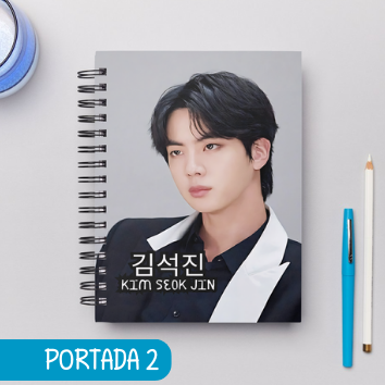 Cuaderno Grupos k pop -BTS Integrantes