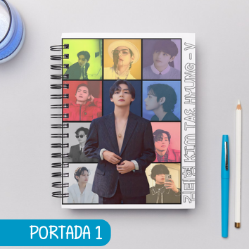 Cuaderno Grupos k pop -BTS Integrantes