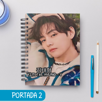 Cuaderno Grupos k pop -BTS Integrantes