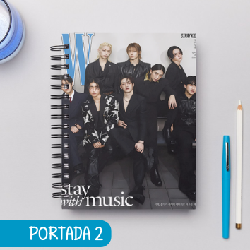 Cuaderno Grupos STRAY KIDS GRUPO E INTEGRANTES