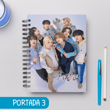 Cuaderno Grupos STRAY KIDS GRUPO E INTEGRANTES