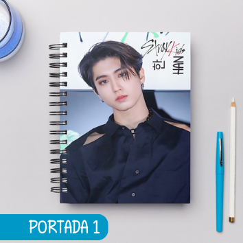 Cuaderno Grupos STRAY KIDS GRUPO E INTEGRANTES