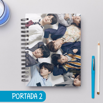 Cuaderno Grupos k pop -BTS en Grupo