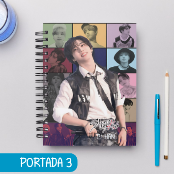 Cuaderno Grupos STRAY KIDS GRUPO E INTEGRANTES