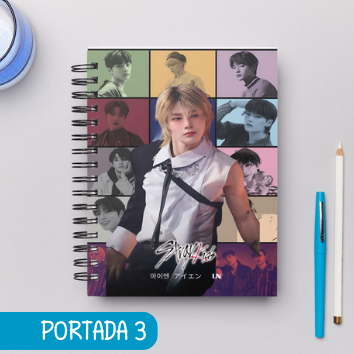 Cuaderno Grupos STRAY KIDS GRUPO E INTEGRANTES