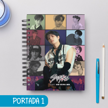 Cuaderno Grupos STRAY KIDS GRUPO E INTEGRANTES