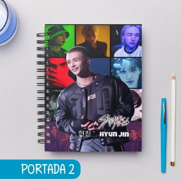 Cuaderno Grupos STRAY KIDS GRUPO E INTEGRANTES
