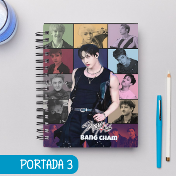 Cuaderno Grupos STRAY KIDS GRUPO E INTEGRANTES