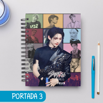 Cuaderno Grupos STRAY KIDS GRUPO E INTEGRANTES