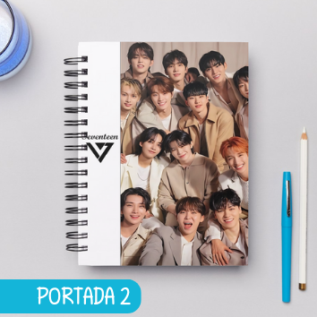 Cuaderno Grupos K Pop - SEVENTEEN