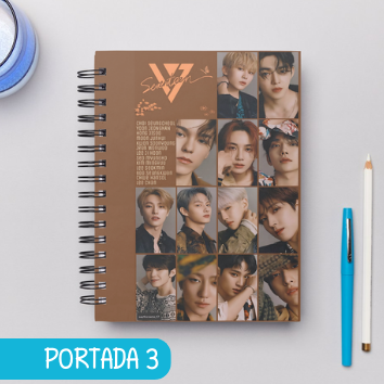 Cuaderno Grupos K Pop - SEVENTEEN