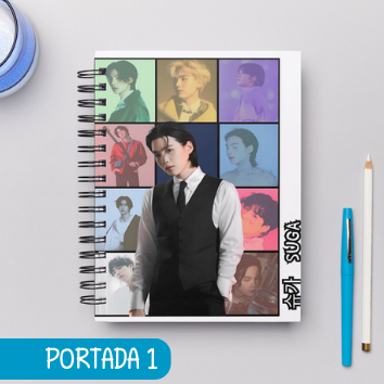 Cuaderno Grupos k pop -BTS Integrantes