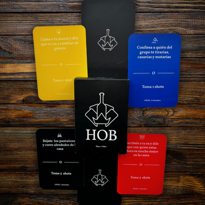 Hacer O Beber ( Hob) Juego De Cartas Para Tomar Con Amigos