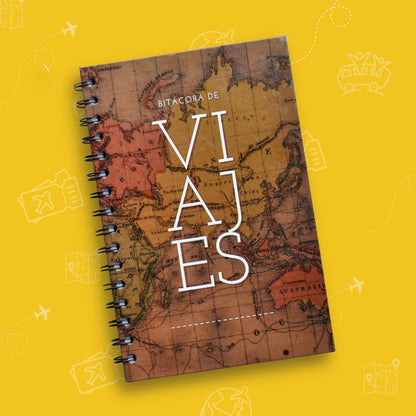 Bitácora de Viajes Internacionales Media Carta