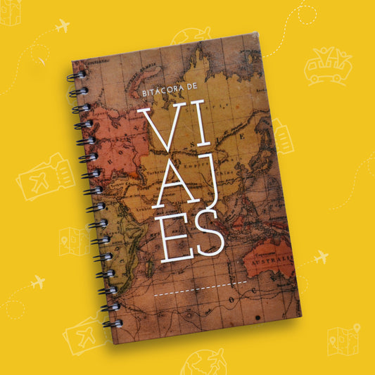Bitácora de Viajes Internacionales Media Carta