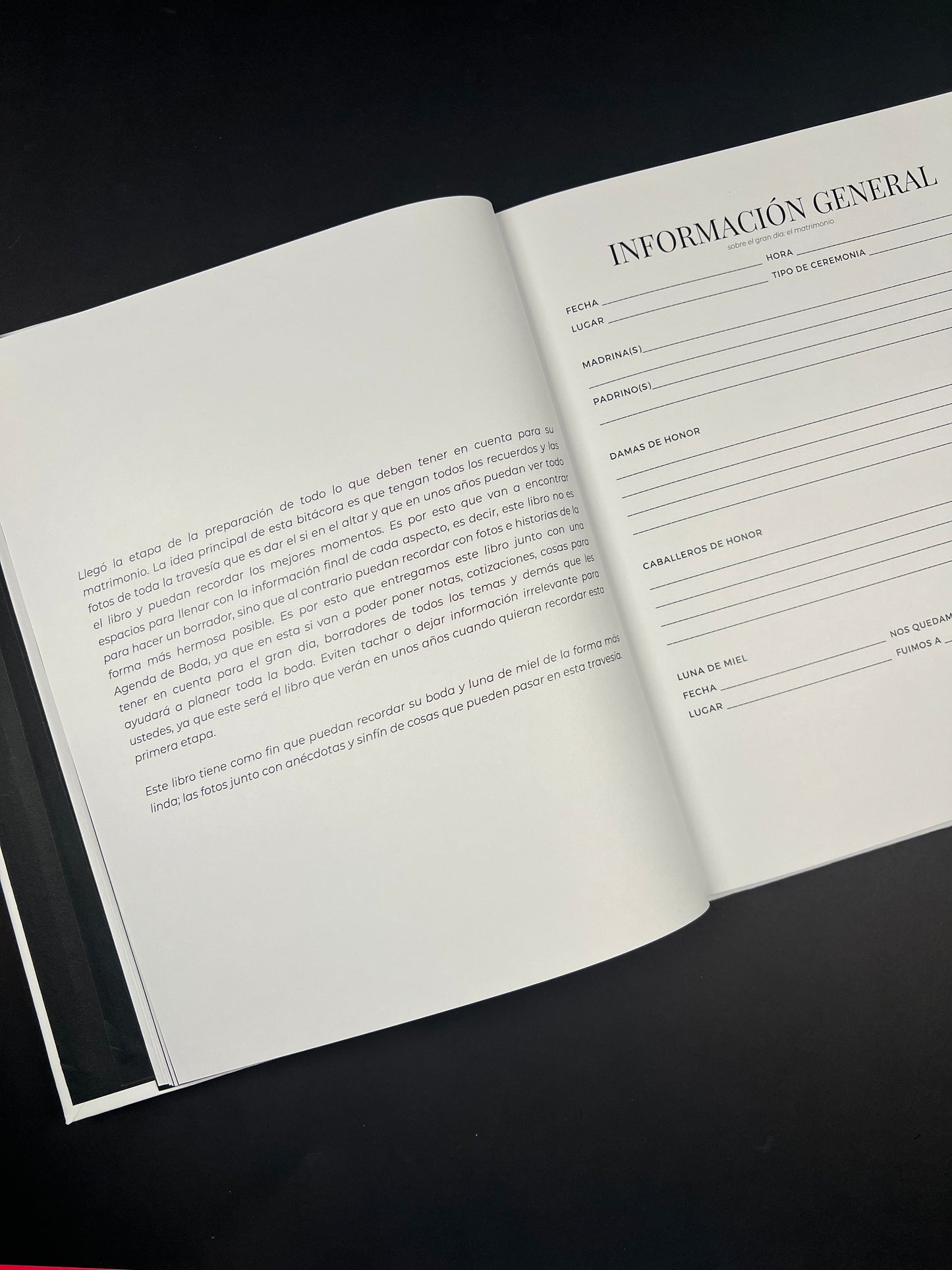 Bitácora de Matrimonio