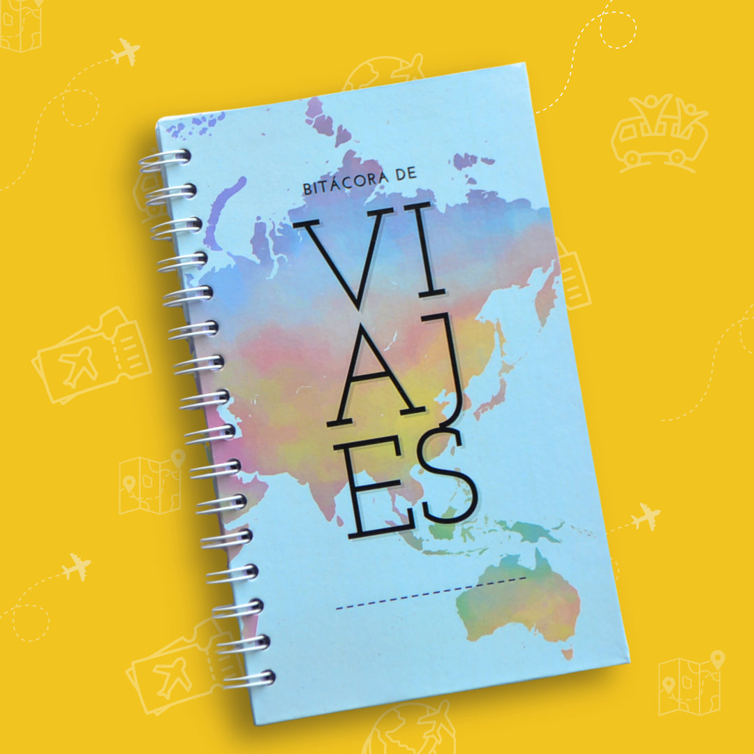 Bitácora de Viajes Internacionales Media Carta
