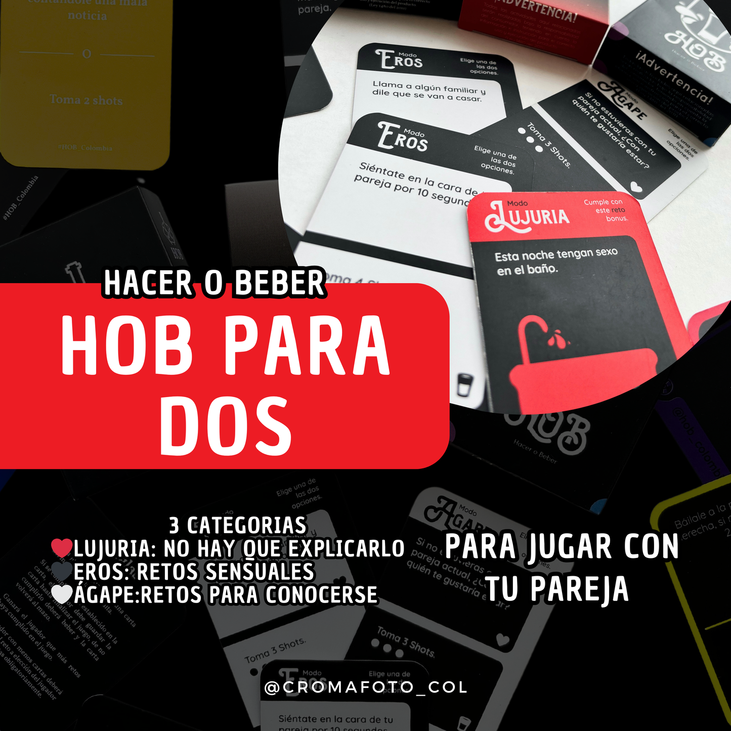 Hacer O Beber ( Hob) Juego De Cartas Para Tomar Con Amigos