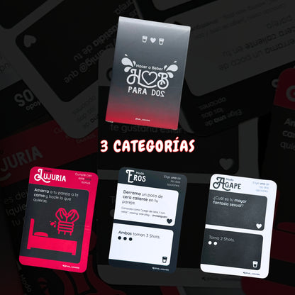 Hacer O Beber para Dos (Hob) Juego De Cartas Para Tomar Con La Pareja