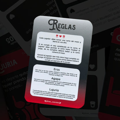 Hacer O Beber para Dos (Hob) Juego De Cartas Para Tomar Con La Pareja