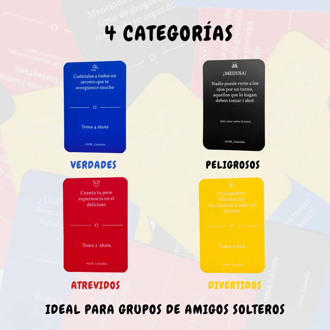 Hacer O Beber ( Hob) Juego De Cartas Para Tomar Con Amigos