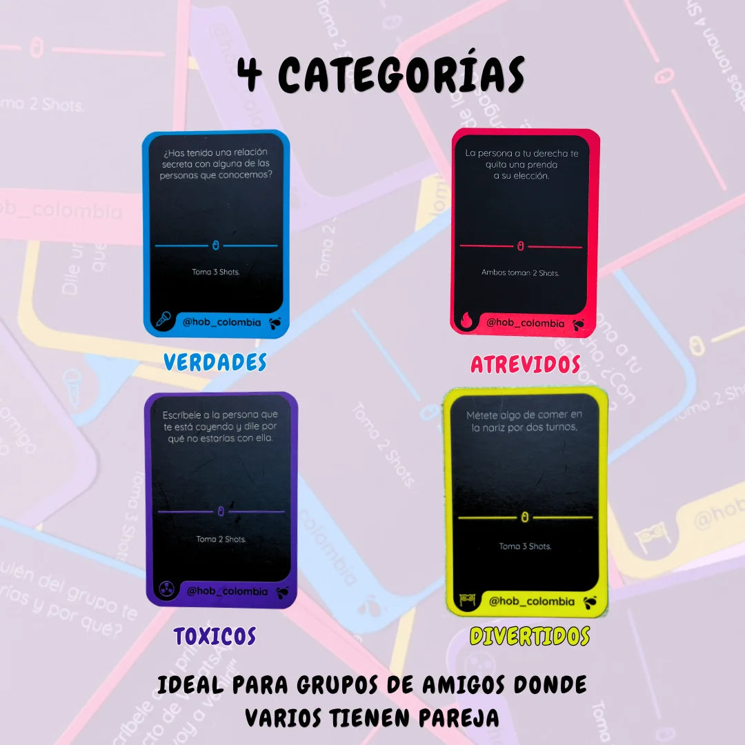 Hacer O Beber ( Hob) Juego De Cartas Para Tomar Con Amigos