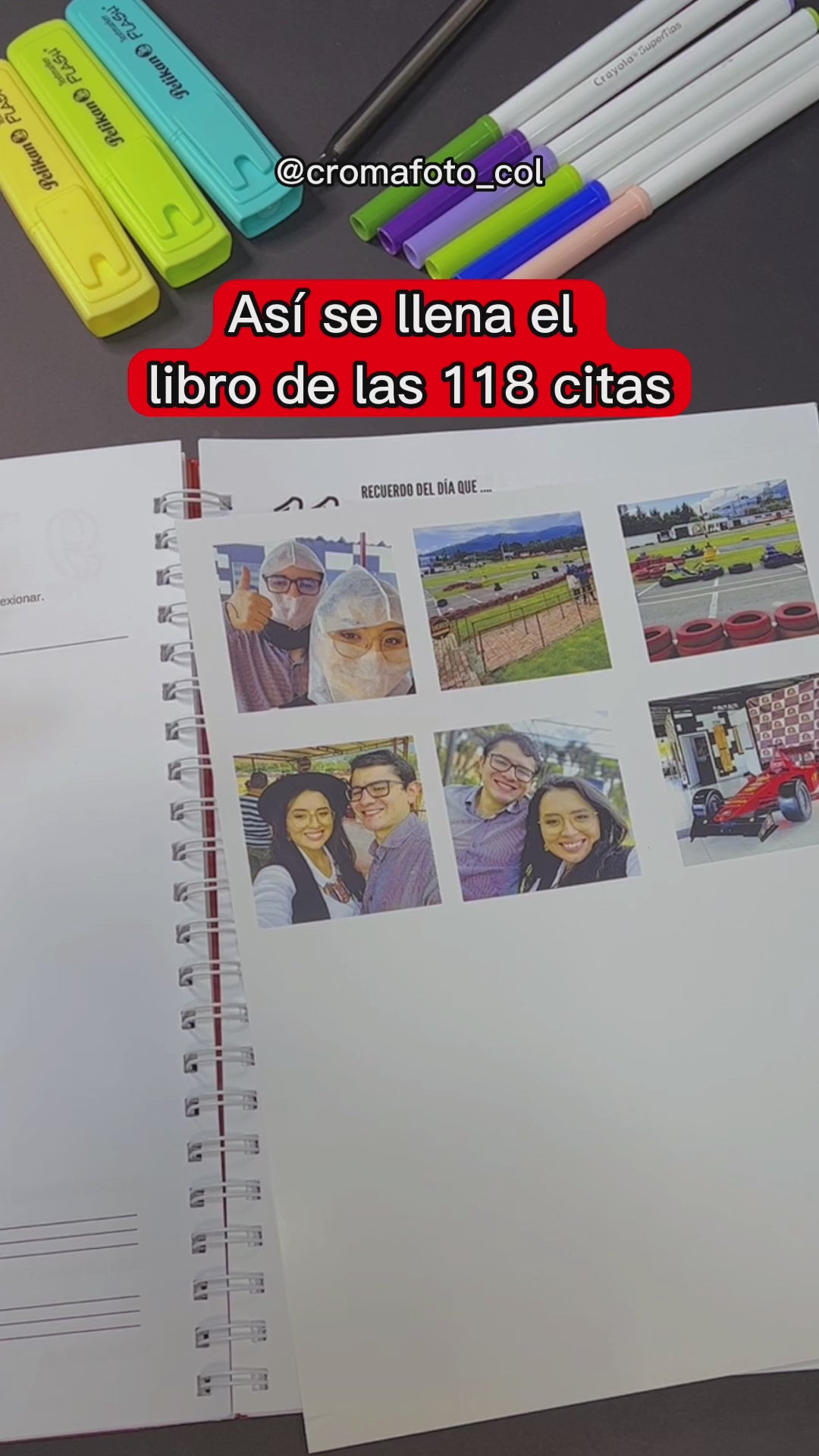 Libro de las 100 citas en pareja - Libro personalizado 100 citas en  Bucaramanga